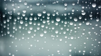 rain drops on window - generative ai illustration