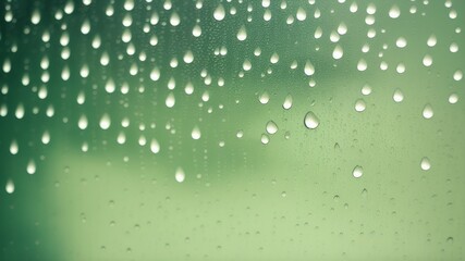 rain drops on window - generative ai illustration