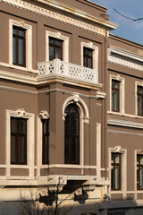 A complex of restored houses in Istanbul.