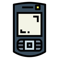 phone filled outline icon style