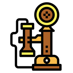telephone filled outline icon style