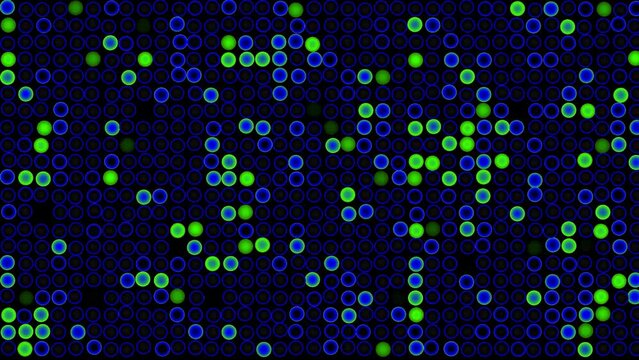 abstract multicolor babul pixels change motion background 