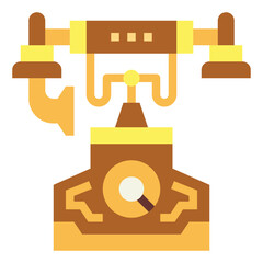 telephone flat icon style