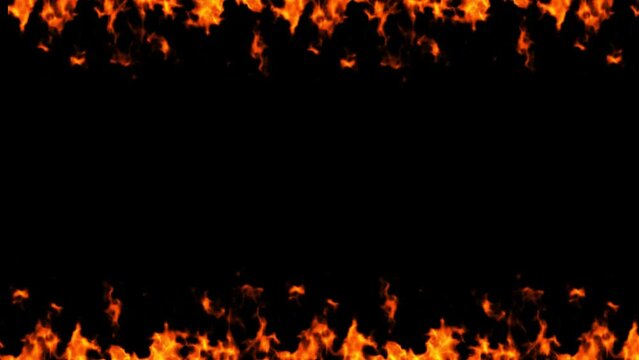 Fire frame on alpha channel