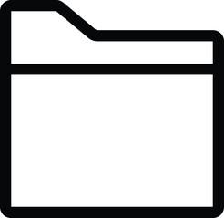 Folder icon isolated on white background vector , eps10	