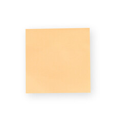 blank yellow sticky note isolated