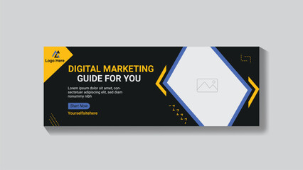 Digital Marketing Social Media Cover  Template