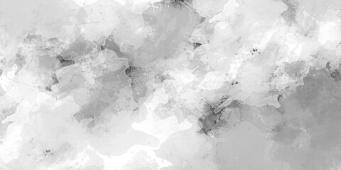 Abstract hand-drawn watercolor background on paper with space for text, Paint leaks and ombre effects white or grey paper texture, grey and white grain texture marbled painting Chalkboard. © DAIYAN MD TALHA