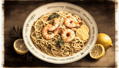 pasta with shrimps