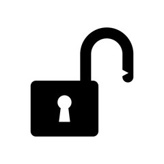 padlock icon vector logo template, secure icon