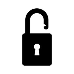 padlock icon vector logo template, secure icon