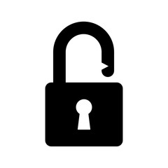 padlock icon vector logo template, secure icon