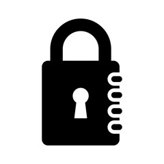 padlock icon vector logo template, secure icon