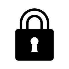 padlock icon vector logo template, secure icon