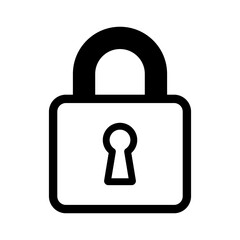 padlock icon vector logo template, secure icon