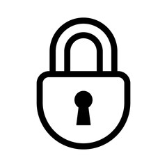 padlock icon vector logo template, secure icon