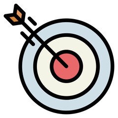 target filled outline icon style
