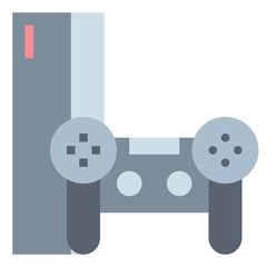 game console flat icon style