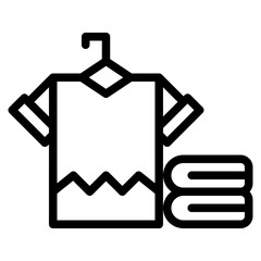 t shirt line icon style