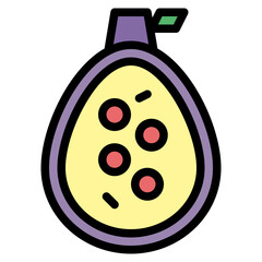 fig filled outline icon style