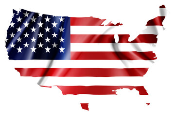 American Flag Wave Close Up for Memorial Day or 4th of July