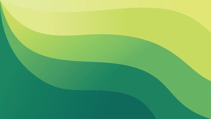 Wave green gradient modern background design abstract