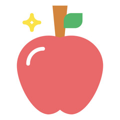 apple flat icon style