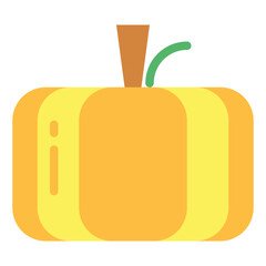 pumpkin flat icon style