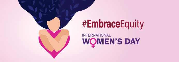 8 march international women's day vector illustration concept, Embrace Equity happy women's day, can use for, landing page, template, ui, web, mobile app, poster, banner, flyer