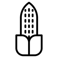 corn line icon style