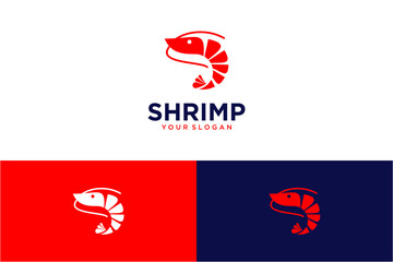 shrimp logo design with prawns