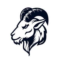 Goat sport logo mascot element