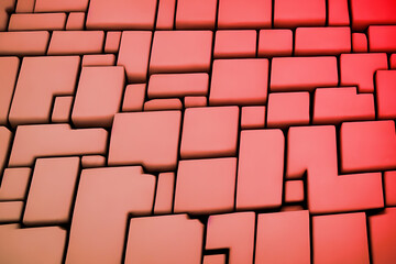 hot block shape pattern tile floor blocks fire brick shapes wall red glowing