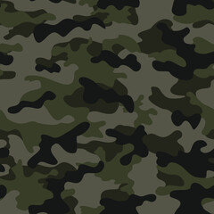 Fototapeta premium Army texture camo, khaki pattern, vector modern military background. Disguise.