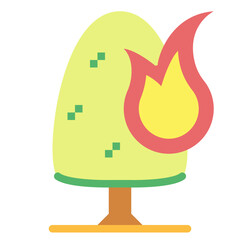 wildfire flat icon style