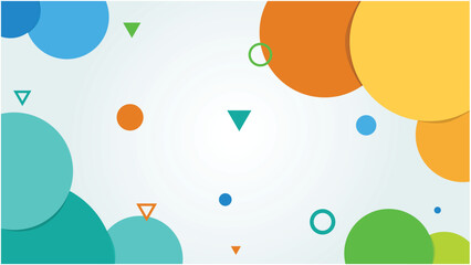 Free vector colorful abstract round wave background