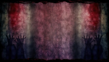 Obraz na płótnie Canvas Scary wall background, horror texture for background Generative AI