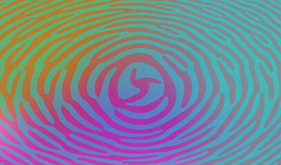 Fototapeta na wymiar Colorful abstract fingerprint shape pattern background