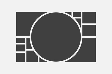 Template collage of eleven frames, images, photo