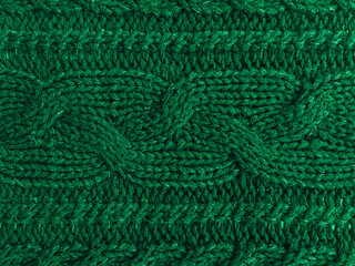Organic knitting background with detail woven threads.