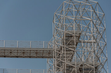 Old abandoned unfinished glass hospital in the Croatian capital Zagreb