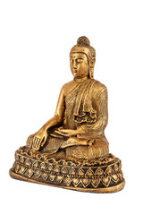 isolated Buddha sculpture