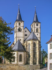 Fototapeta na wymiar Protestant church in Bad Wimpfen, Germany
