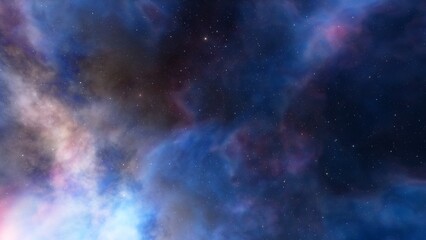 nebula gas cloud in deep outer space
