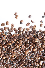 coffee roasted beans texture