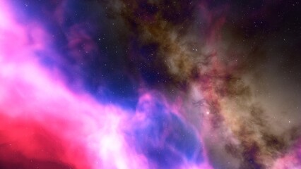 Fototapeta premium Night sky - Universe filled with stars, nebula and galaxy 
