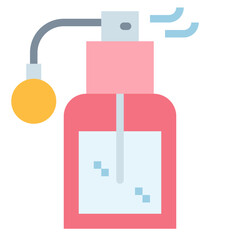 perfume flat icon style