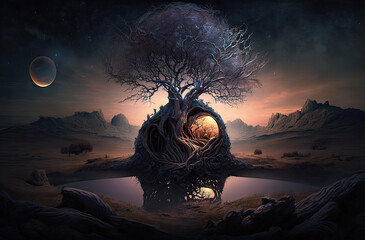 Twilight Luxuriance in a Land Beyond Time Generative AI