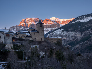 
Church of Torla in the Pyrenees Puerta del Valle de Ordesa Aragon Huesca Spain
Torla, gateway to...