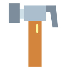 hammer flat icon style